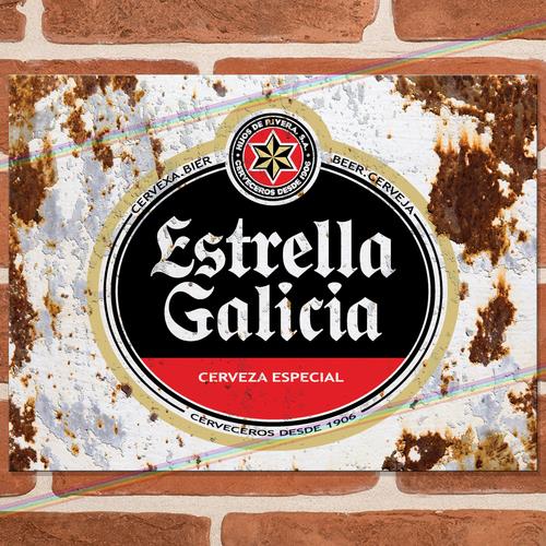 ESTRELLA GALICIA Metal Signs M - огляд і ціна Vintage Collectible Plates