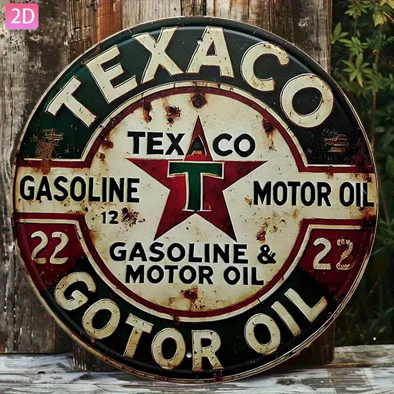 Vintage Texaco Oil Metal Sign— - огляд і ціна Vintage Collectible Plates